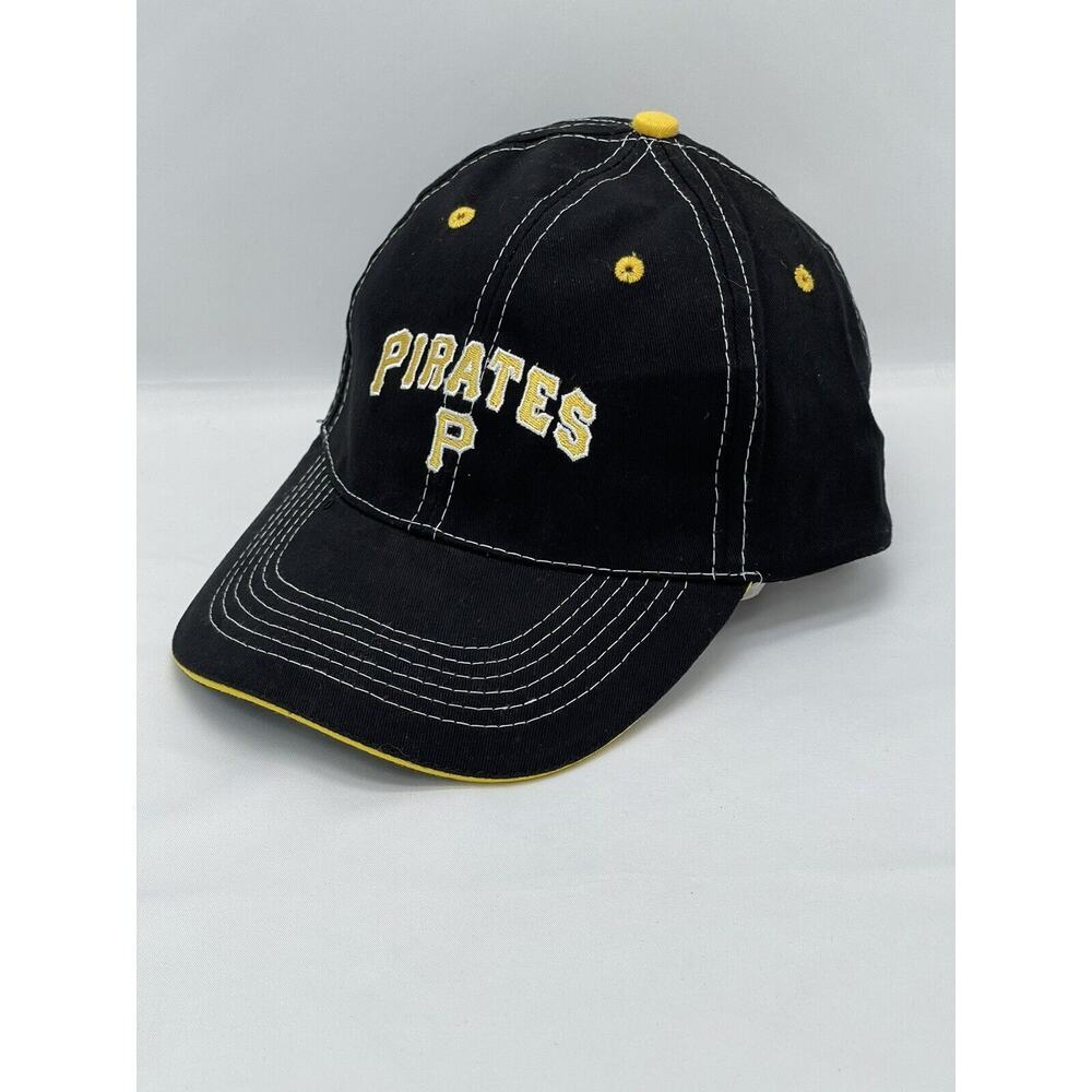 Pittsburgh Pirates MLB Root‎ Sports Black Adjustable Hat Adults BWM Global